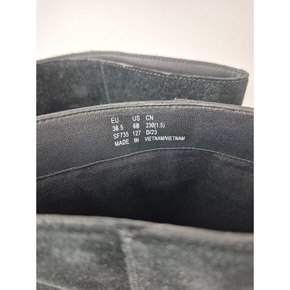 Stuart Weitzman Women's Black Chicago Lug Suede Over-the-knee Boots Size 6 - Picture 7 of 7